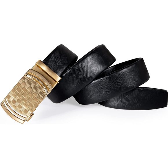 Men's Ratchet Replaceable 1 3/8 Slide 35mm Cuttable Strap Belt Buckle - Picture 5 of 6